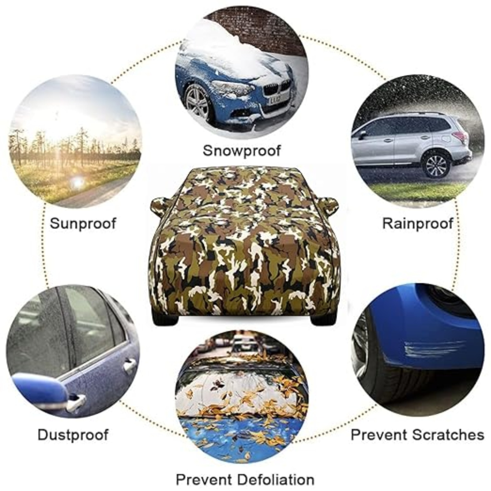 Solid Dark Car Cover Layout